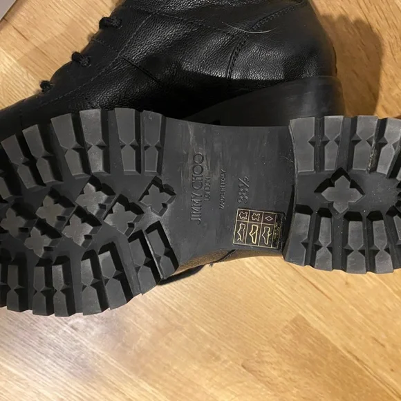 JIMMY CHOO Bren Crystal-Embellished Combat Boots - Picture 3 of 7